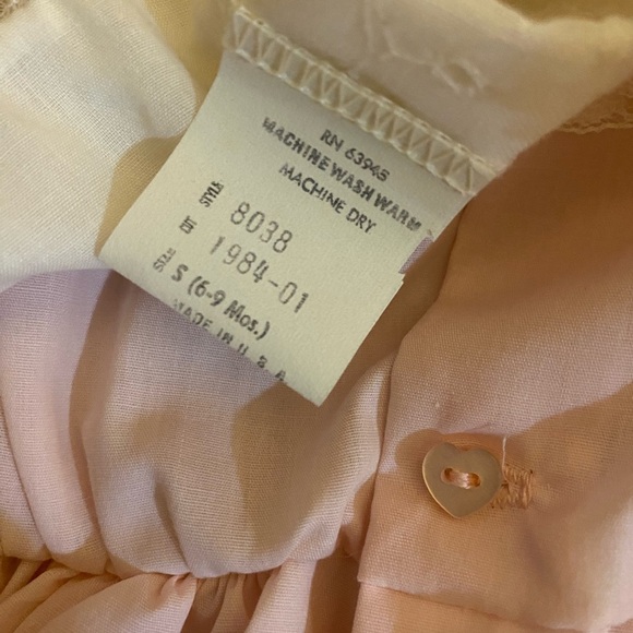 VTG Martha's Miniatures We’re Fussy Pageant Dress Party Shawl Pink 6-9 mo - Picture 6 of 12